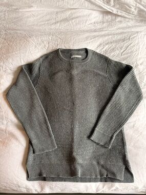 Outerknown Men's Ribbed Crewneck Sweater in Gray